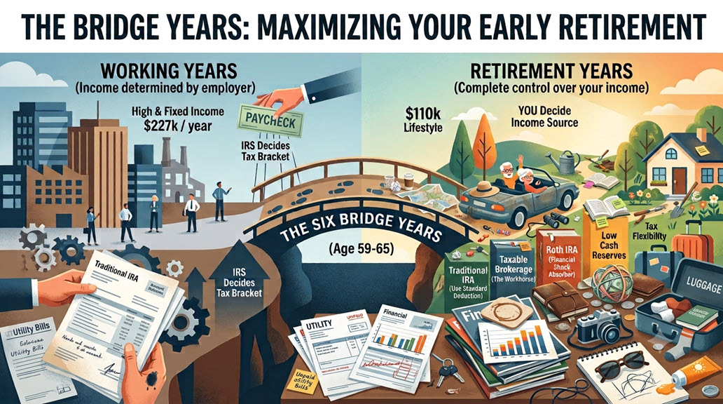 The Retirement Visibility Strategy – Part 2 The Bridge Years: How Early Retirement Can Become Your Greatest Tax-Saving Opportunity