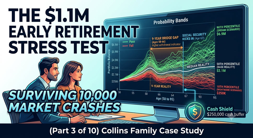 The $1.1M Early Retirement Stress Test: Surviving 10,000 Market Crashes (Part 3 of 10)