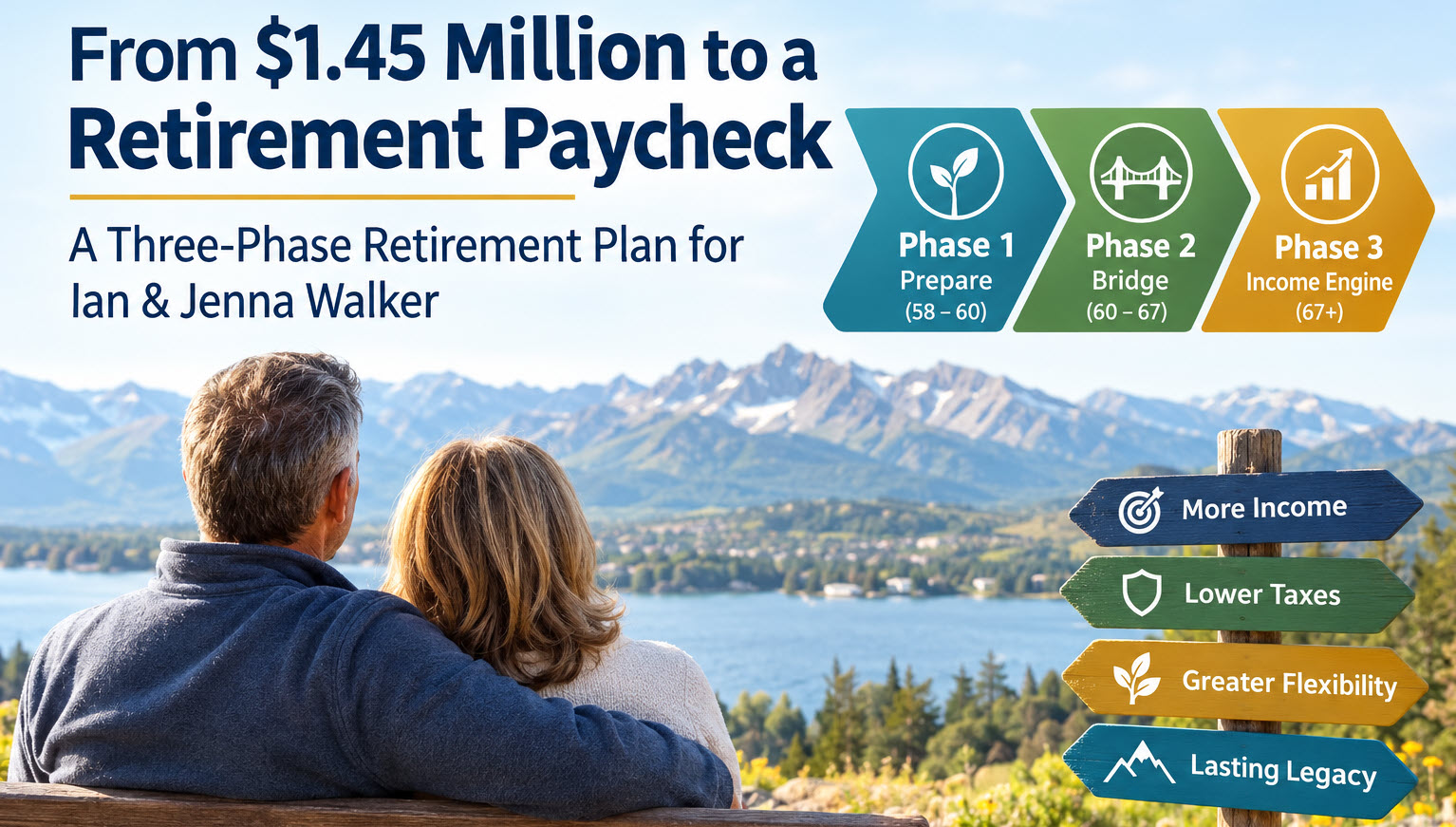 From $1.45 Million to a Retirement Paycheck: A Three-Phase Retirement Plan for Ian & Jenna Walker
